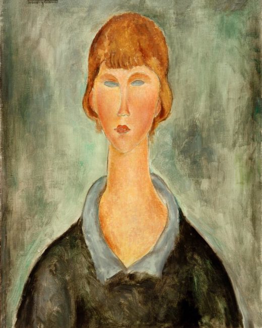 Amedeo Modigliani „Porträt einer jungen Frau“ 65 x 50″cm 1