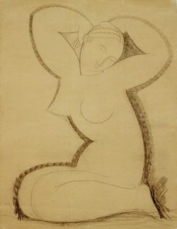 Amedeo Modigliani "Karyatide" 64 x 49"cm