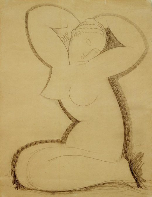 Amedeo Modigliani „Karyatide“ 64 x 49″cm 1