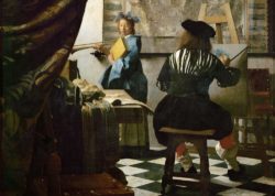 Jan Vermeer "Die Malkunst (Ausschnitt)" 100 x 120 cm