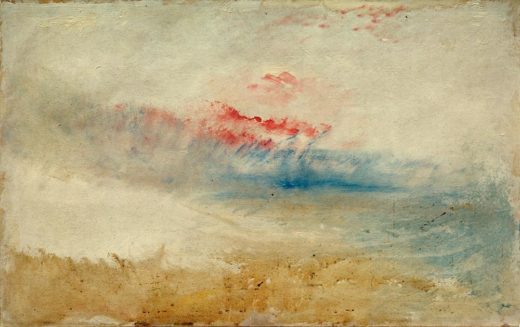 William Turner „Roter Himmel über einem Strand“ 31 x 48 cm 1