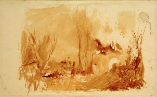 William Turner „Bewaldete Landschaft“ 23 x 38 cm 1