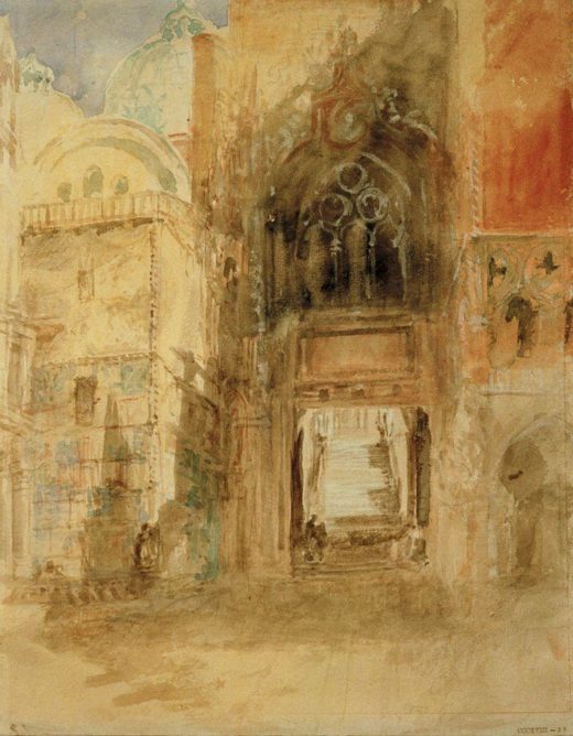 William Turner „Venedig, Porta della Carta“ 31 x 23 cm 1