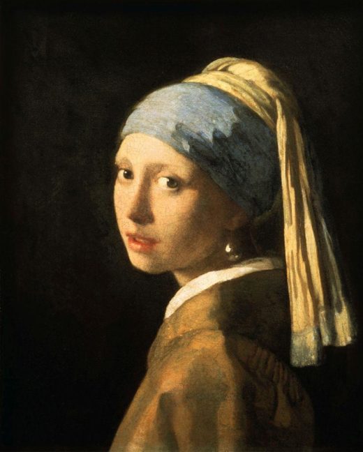 Jan Vermeer „Das Mädchen mit der Perle“ 40 x 47 cm 1