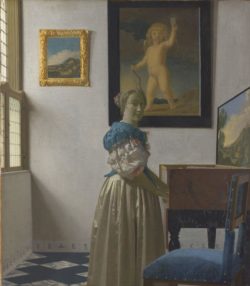 Jan Vermeer "Stehende Virginalspielerin" 45 x 52 cm