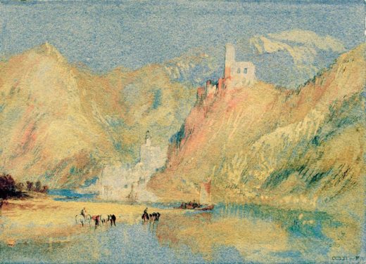 William Turner „Beilstein und Burg Metternich“ 14 x 19 cm 1