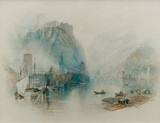 William Turner „Burgen am Rhein“ 17 x 21 cm 1