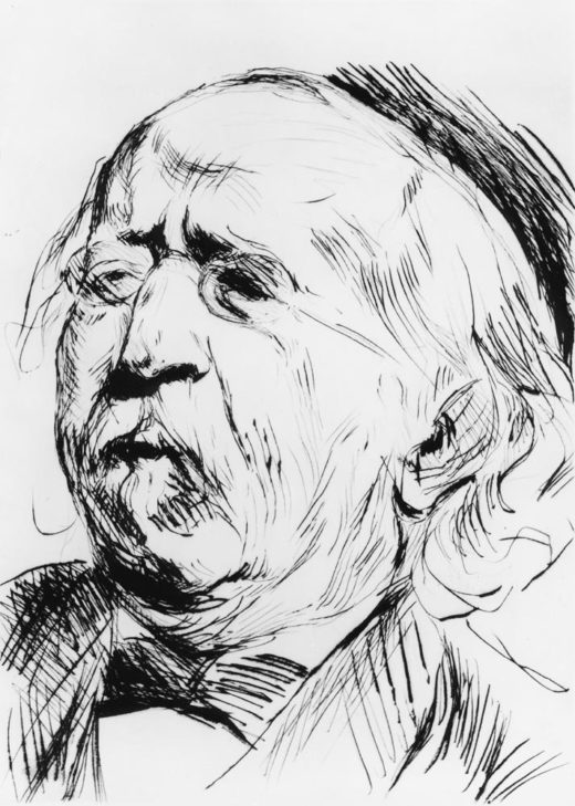 Max Liebermann „Porträt“ 21 x 28 cm 1