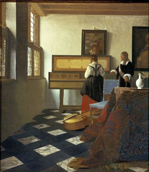 Jan Vermeer „Die Musikstunde“ 65 x 74 cm 1