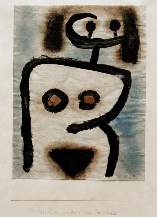 Paul Klee „Ein Antlitz auch des Leibes“ 24 x 31 cm 1