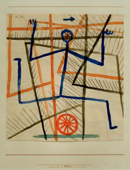 Paul Klee „Eile ohne Rücksicht“ 30 x 32 cm 1