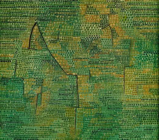 Paul Klee „Entlegene Landschaft“ 41 x 41 cm 1
