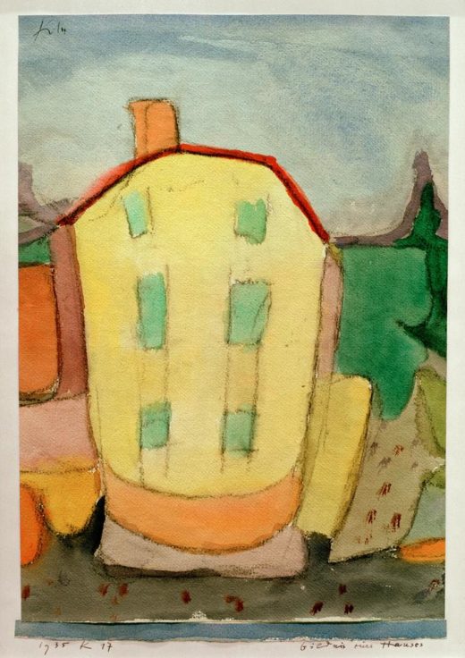 Paul Klee „Bildnis eines Hauses“ 22 x 32 cm 1