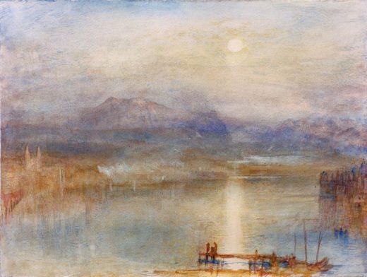 William Turner „Mondschein über Vierwaldstätter See“ 23 x 31 cm 1