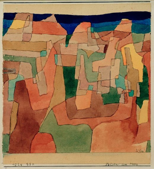 Paul Klee „Felsen am Meer“ 18 x 20 cm 1
