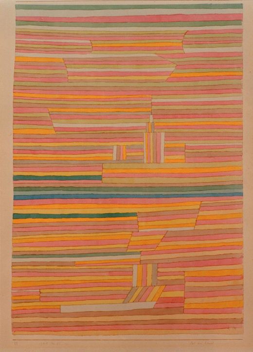 Paul Klee „Ort am Kanal“ 31 x 45 cm 1