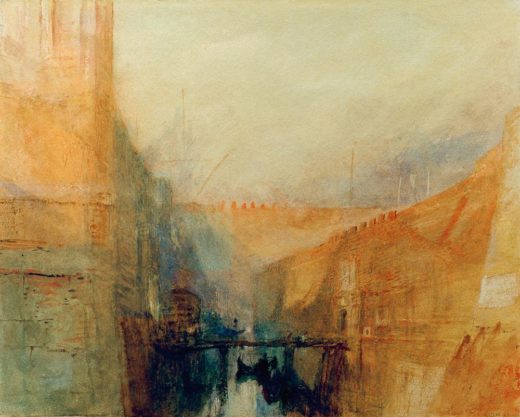 William Turner „Venedig, Das Arsenal“ 24 x 31 cm 1