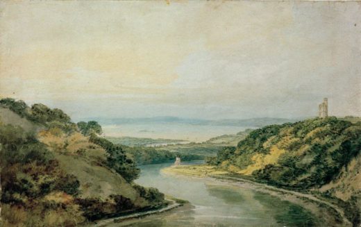 William Turner „Die Avon-Schlucht gegen den Kanal von Bristol“ 31 x 48 cm 1