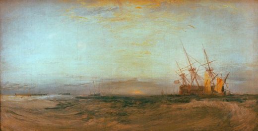 William Turner „Ein auf Grund gelaufenes Schiff“ 70 x 136 cm 1