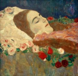 Gustav Klimt "Ria Munk auf dem Totenbett" 51 x 50 cm
