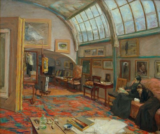 Max Liebermann „Das Atelier des Künstlers“ 81 x 69 cm 1