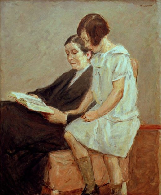 Max Liebermann „Die Gattin und Enkelin des Künstlers“ 96 x 114 cm 1