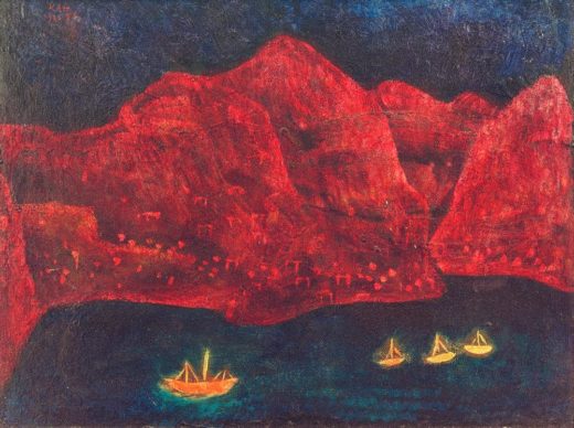 Paul Klee „Südliche Küste abends“ 47 x 36 cm 1