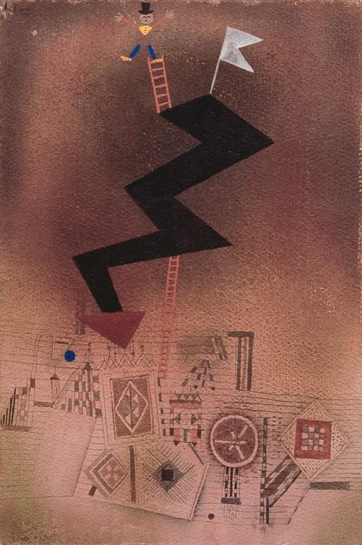 Paul Klee „Gebannter Blitz“ 30 x 44 cm 1