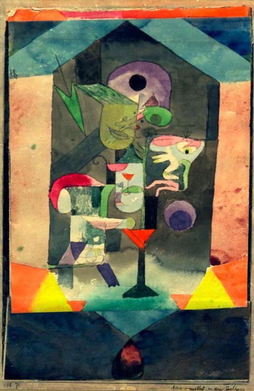 Paul Klee „Erinnerungsbild an eine Empfängnis“ 17 x 26 cm 1