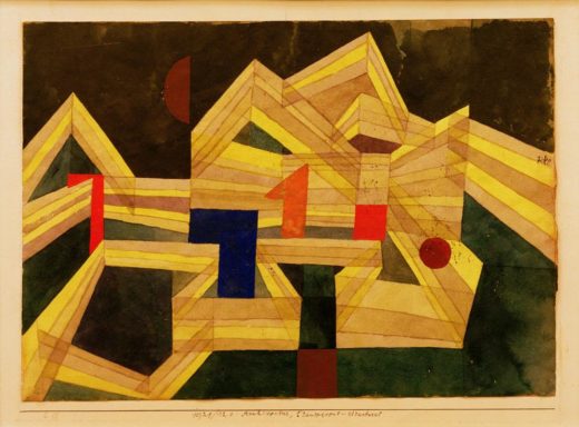 Paul Klee „Architectur, transparent structural“ 33 x 23 cm 1