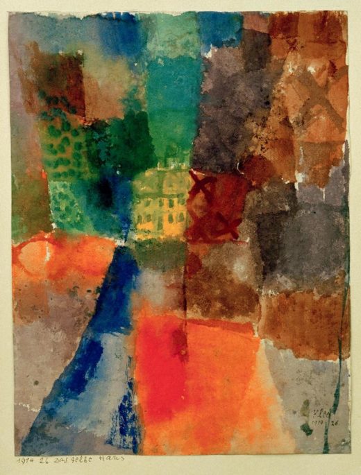 Paul Klee „Das gelbe Haus“ 21 x 27 cm 1