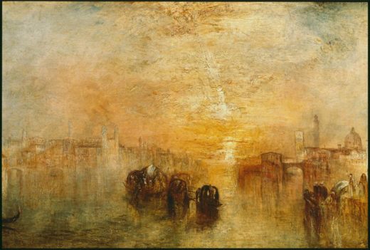 William Turner „Venedig, Auf dem Weg zum Ball“ 62 x 92 cm 1