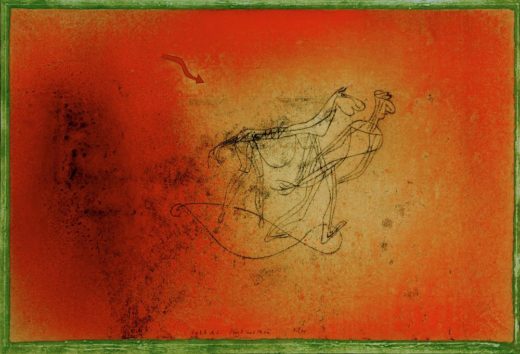 Paul Klee „Pferd und Mann“ 50 x 34 cm 1