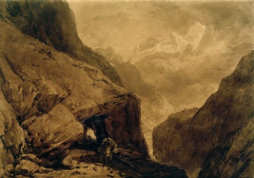 William Turner „Sankt Gotthard“ 18 x 26 cm 1