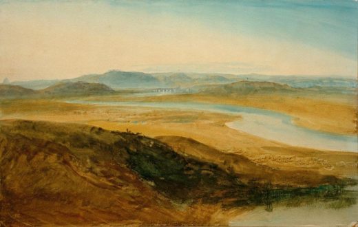 William Turner „Campagna Romana: Der Tiber vom Castel Giubelio aus“ 26 x 41 cm 1