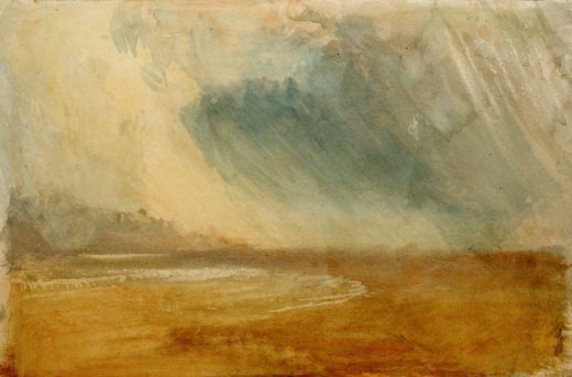 William Turner „Regenwolken über einem Strand“ 31 x 49 cm 1