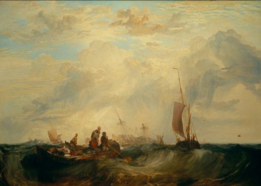 William Turner „Mündung der Maas: Handelsschiff für Orangen zerbricht auf der Sandbank“ 175 x 246 cm 1