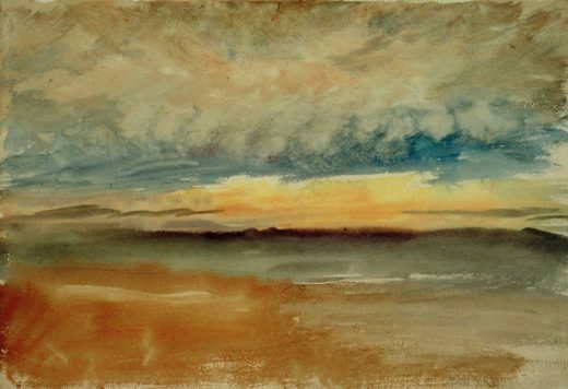 William Turner „Sonnenuntergang bei Sturm“ 17 x 25 cm 1