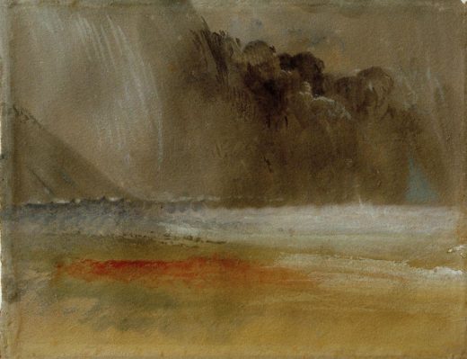William Turner „Getürmte Gewitterwolke über Meer und Strand“ 23 x 29 cm 1