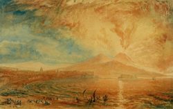 William Turner "Bucht von Nneapel (Der Zorn des Vesuv)" 18 x 28 cm