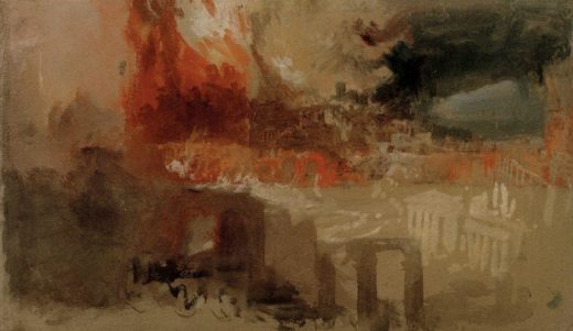 William Turner „Der Brand von Rom“ 22 x 37 cm 1