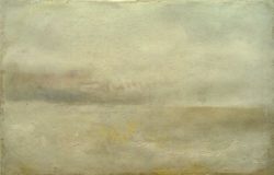 William Turner "Ruhige See mit grauen Wolken in der Ferne" 30 x 48 cm