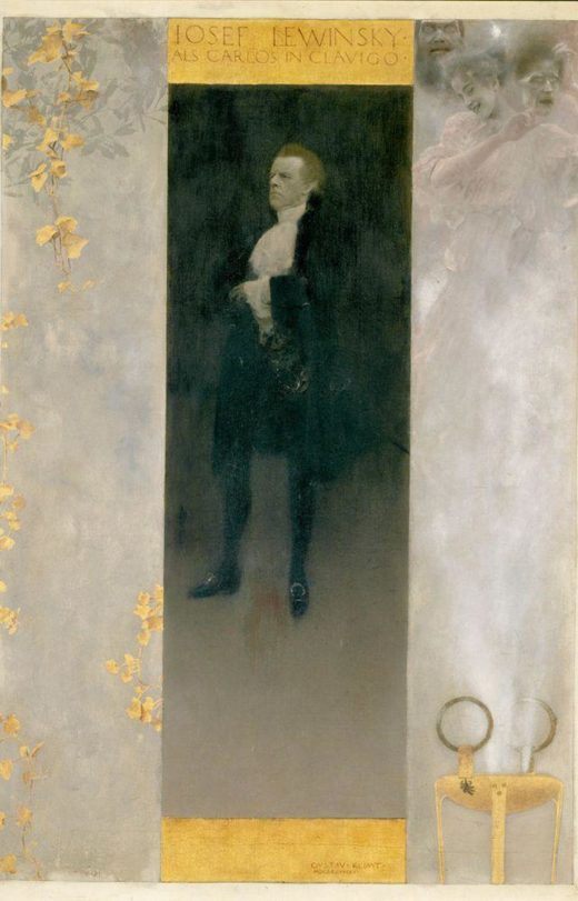 Gustav Klimt „Josef Lewinsky als Carlos in Clavigo“ 44 x 64 cm 1