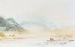 William Turner "Wetterhorn vom Rosenlaui" 20 x 32 cm