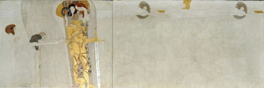 Gustav Klimt „Beethovenfries – Sehnsucht nach Glück (Ausschnitt)“ 1378 x 216 cm 1