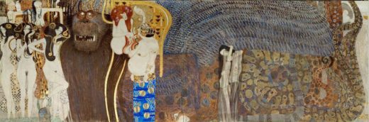 Gustav Klimt „Beethovenfries – Die feindlichen Gewalten (Ausschnitt)“ 636 x 220 cm 1