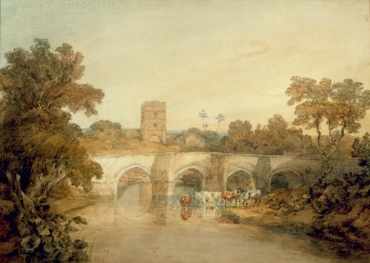 William Turner „Bromfield on the River Onny“ 47 x 66 cm 1