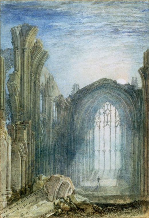 William Turner „Melrose Abbey“ 20 x 13 cm 1