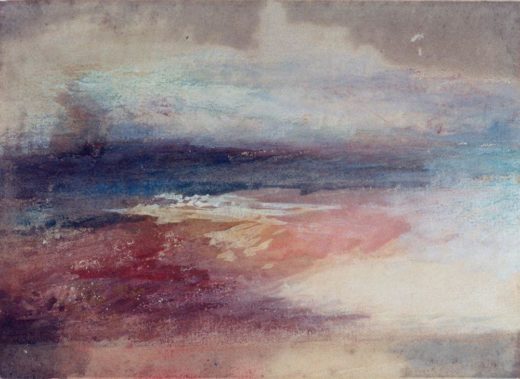 William Turner „Küstenlandschaft bei Sonnenuntergang“ 14 x 19 cm 1