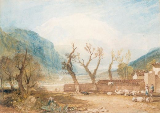 William Turner „Montblanc von Saint-Martin“ 29 x 40 cm 1